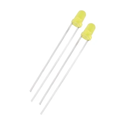 3mm Yellow Led Round Top